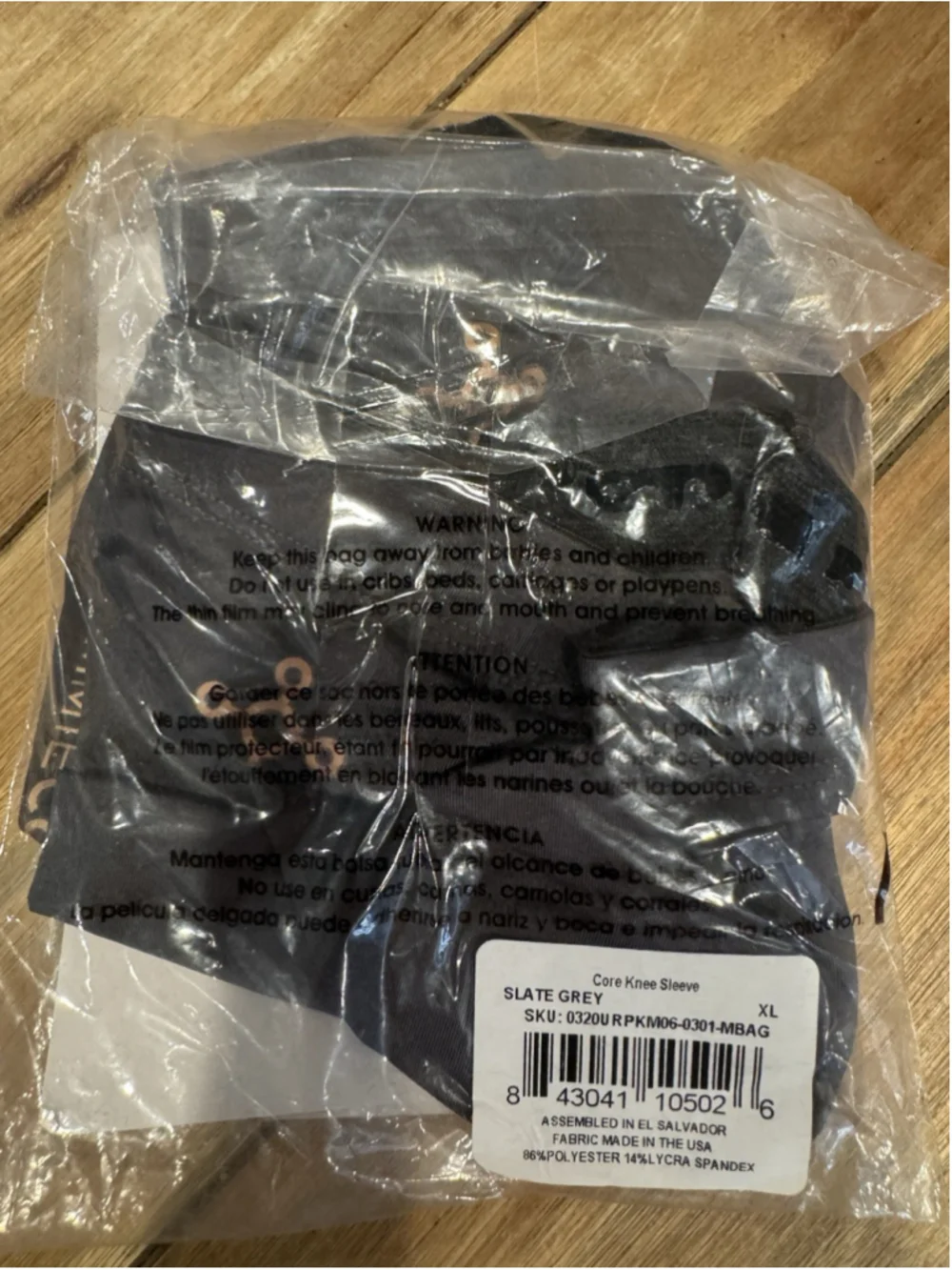 Tommie Copper Knee Compression Sleeve 15-20 mmHg Copper Slate Gray XL Support